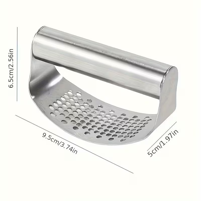 Stainless Steel Garlic Press and Mincer Kitchen Tool