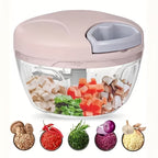 Manual Garlic Press and Vegetable Chopper Kitchen Gadget