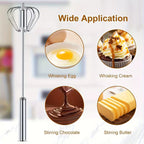 Stainless Steel Hand Push Whisk and Milk Frother