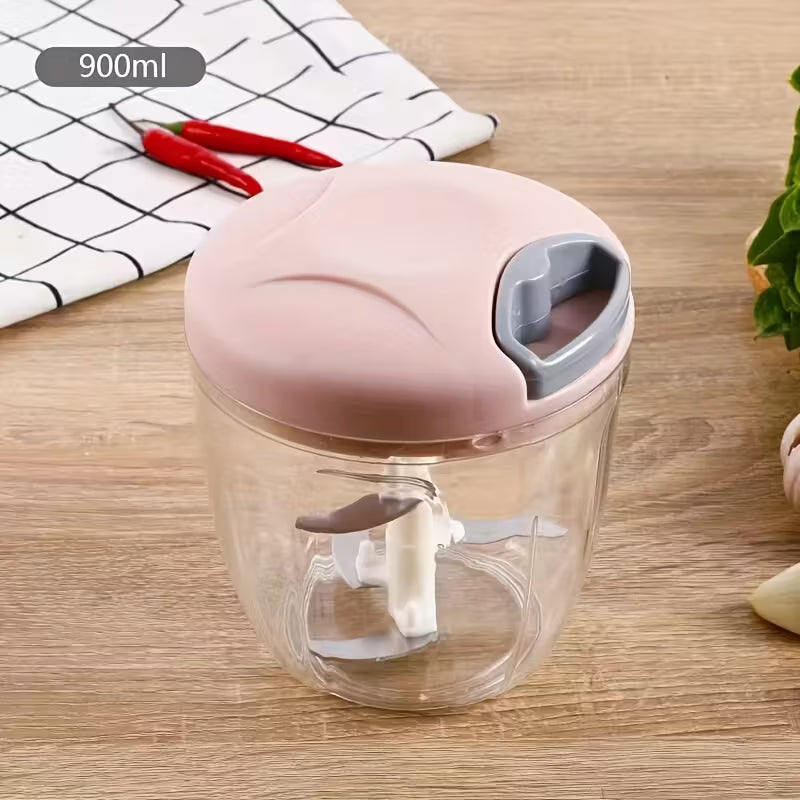 Manual Garlic Press and Vegetable Chopper Kitchen Gadget