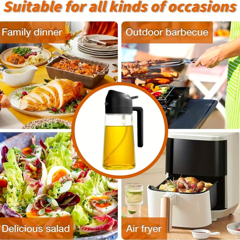 Olive Oil Spray Bottle and Dispenser for Cooking