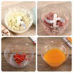 Manual Garlic Press and Vegetable Chopper Kitchen Gadget