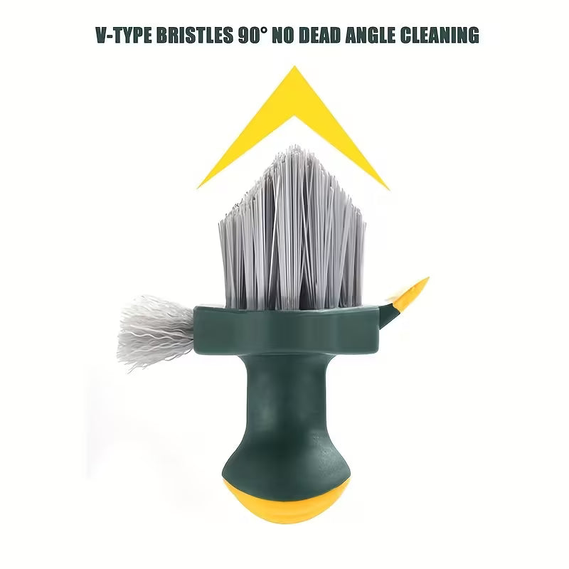2 in 1 Gap Cleaning Brush Scraper Bathroom Floor Toilet