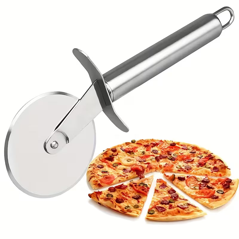 Stainless Steel Pizza Wheel Cutter Roller Baking Tool