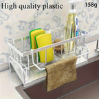 Multifunctional PP Sponge Holder Faucet Mount Space Saving