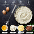 Stainless Steel Hand Push Whisk and Milk Frother