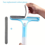 3 in 1 Window Squeegee Brush and Microfiber Cleaning Tool