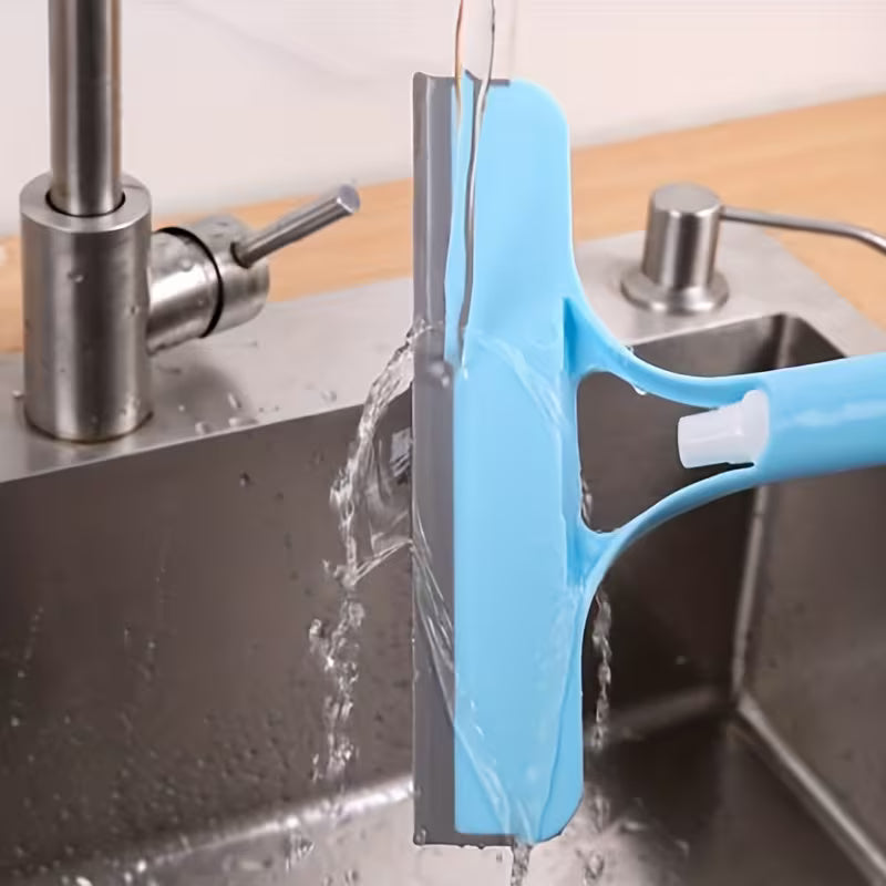 3 in 1 Window Squeegee Brush and Microfiber Cleaning Tool