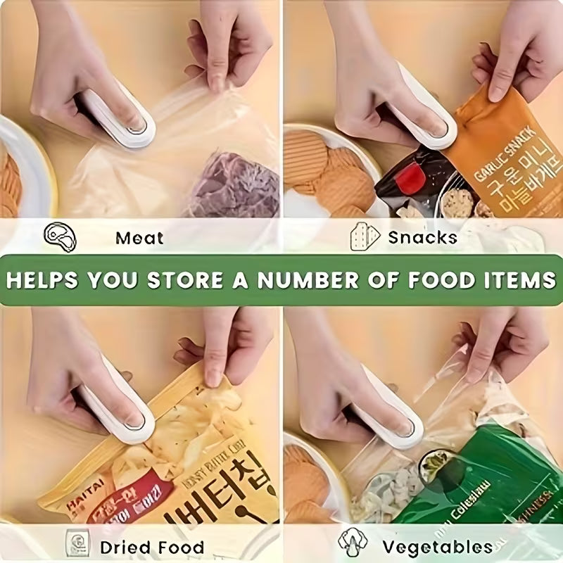 Rechargeable Handheld Mini Bag Sealer for Food Storage