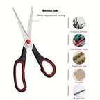 3pcs Sharp Stainless Steel Scissors Multipurpose Comfort Grip